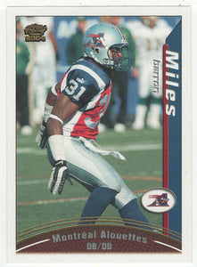 Barron Miles - Montreal Alouettes (CFL Football Card) 2004 Pacific # 58 Mint