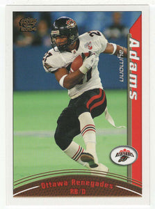 Raymonn Adams - Ottawa Renegades (CFL Football Card) 2004 Pacific # 63 Mint