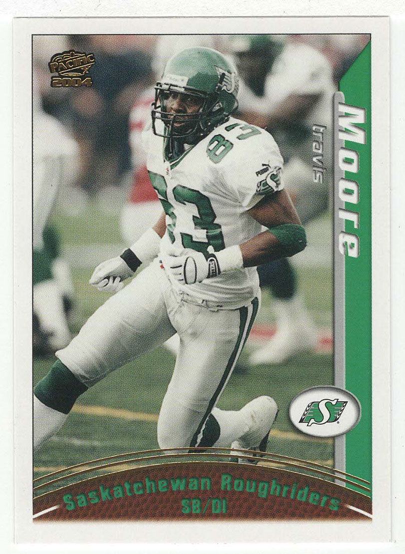 Travis Moore - Saskatchewan Roughriders (CFL Football Card) 2004 Pacific # 83 Mint