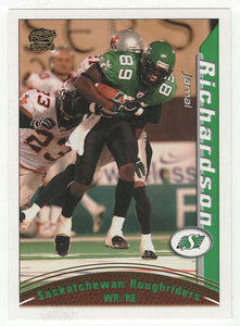 Jamel Richardson - Saskatchewan Roughriders (CFL Football Card) 2004 Pacific # 85 Mint