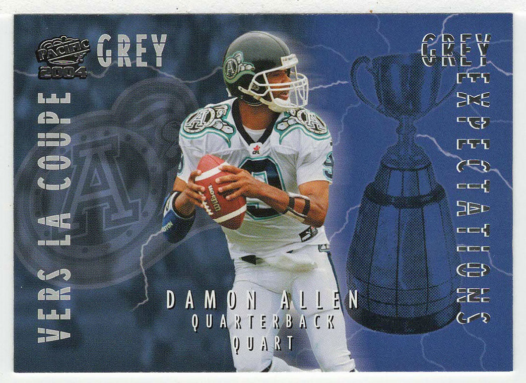 Damon Allen - Toronto Argonauts (CFL Football Card) 2004 Pacific Grey Expectations # 5 Mint