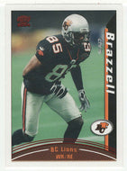 Chris Brazzell - British Columbia Lions (CFL Football Card) 2004 Pacific RED # 2 Mint