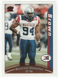 Robert Brown - Montreal Alouettes (CFL Football Card) 2004 Pacific RED # 50 Mint