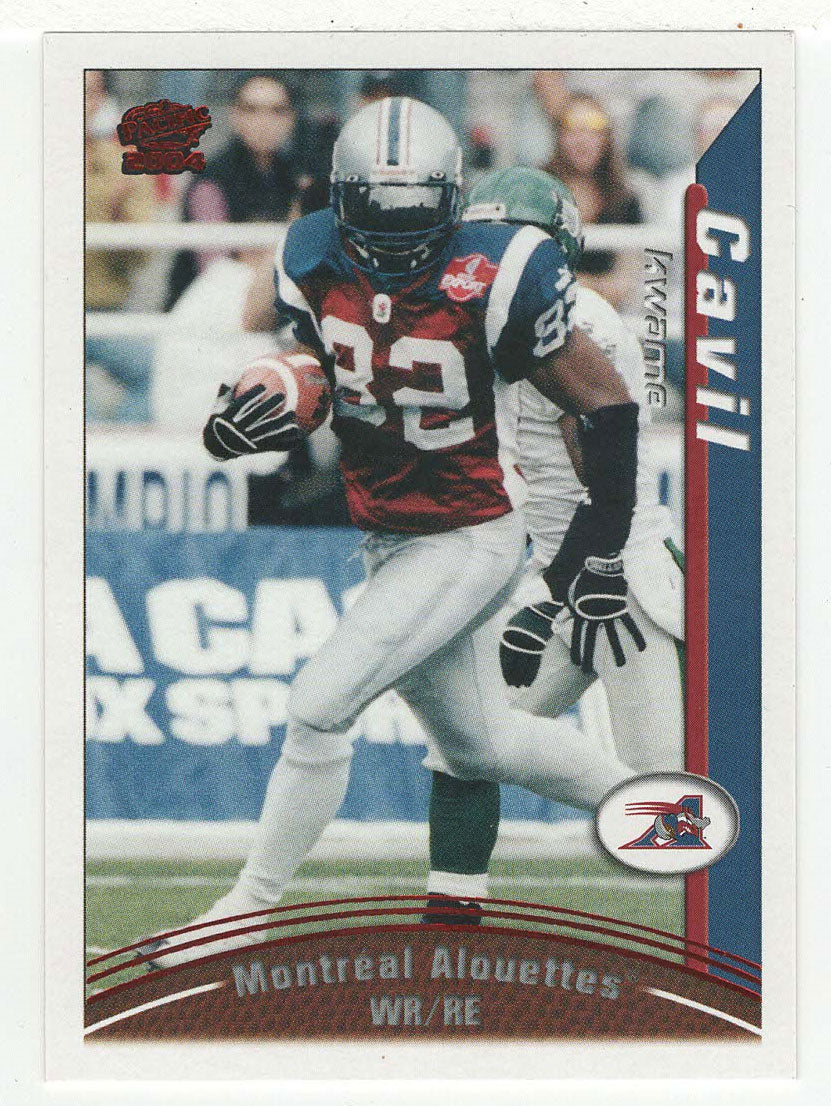 Kwame Cavil - Montreal Alouettes (CFL Football Card) 2004 Pacific RED # 53 Mint