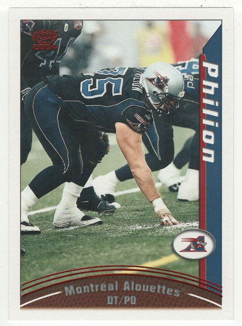 Ed Philion - Montreal Alouettes (CFL Football Card) 2004 Pacific RED # 59 Mint
