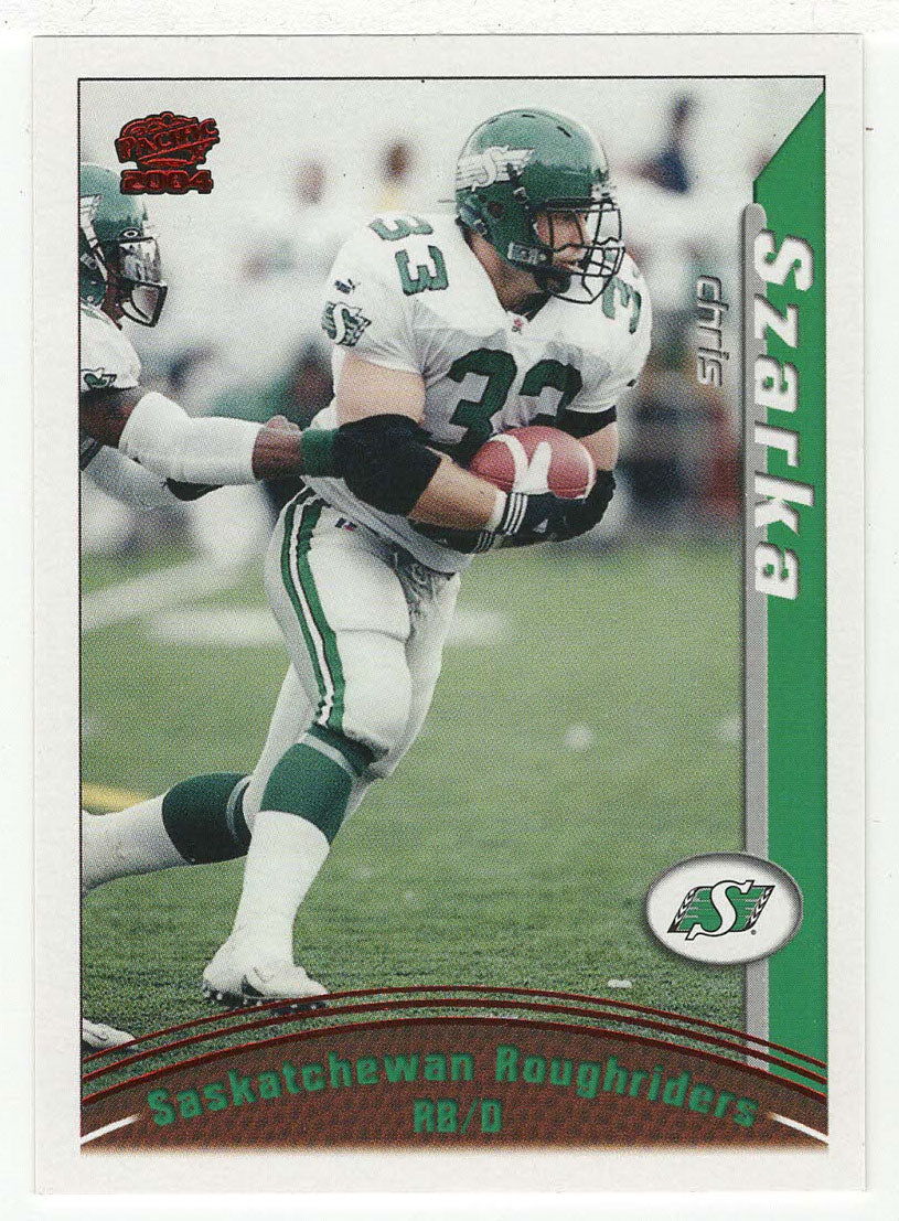 Chris Szarka - Saskatchewan Roughriders (CFL Football Card) 2004 Pacific RED # 86 Mint