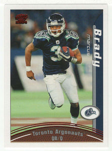 Marcus Brady - Toronto Argonauts (CFL Football Card) 2004 Pacific RED # 89 Mint