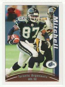 Derrell Mitchell - Toronto Argonauts (CFL Football Card) 2004 Pacific RED # 95 Mint