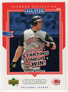 Adam Dunn - Cincinnati Reds (MLB Baseball Card) 2004 Upper Deck Diamond All-Star Promo # AS-AD Mint