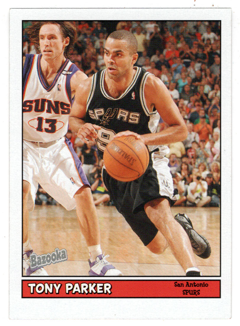 Tony Parker - San Antonio Spurs (NBA Basketball Card) 2005-06 Topps Bazooka # 9 Mint