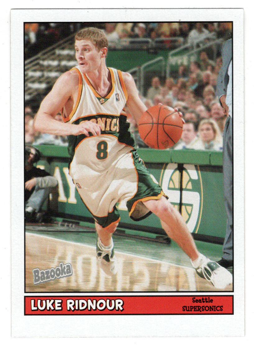 Luke Ridnour - Seattle SuperSonics (NBA Basketball Card) 2005-06 Topps Bazooka # 48 Mint