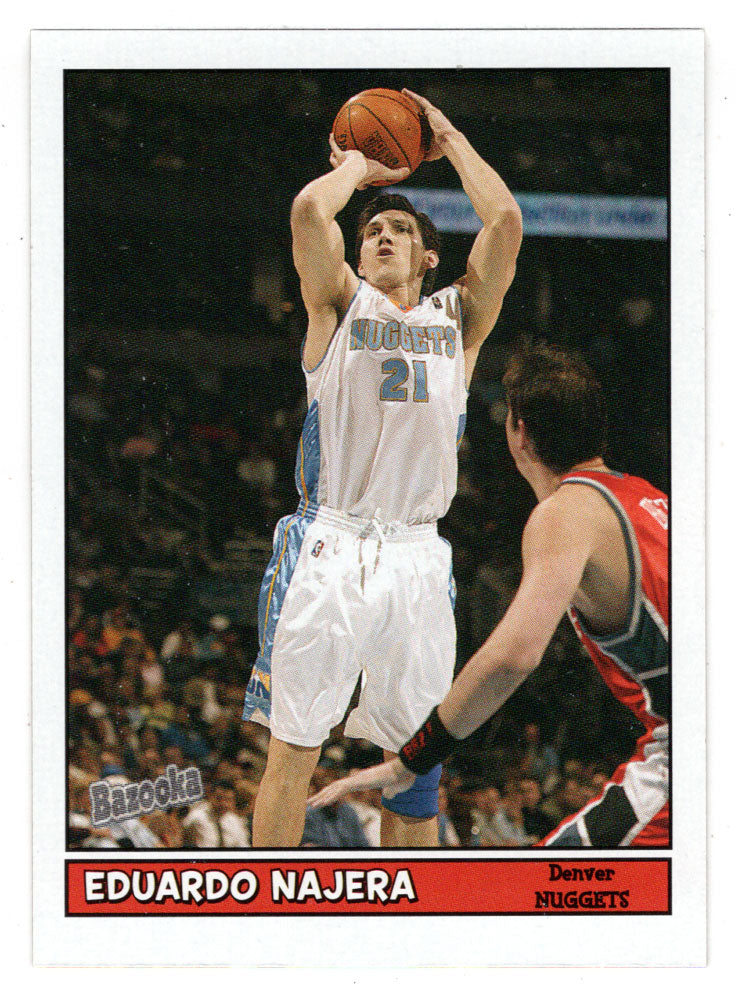 Eduardo Najera - Denver Nuggets - MINI (NBA Basketball Card) 2005-06 Topps Bazooka # 74 Mint