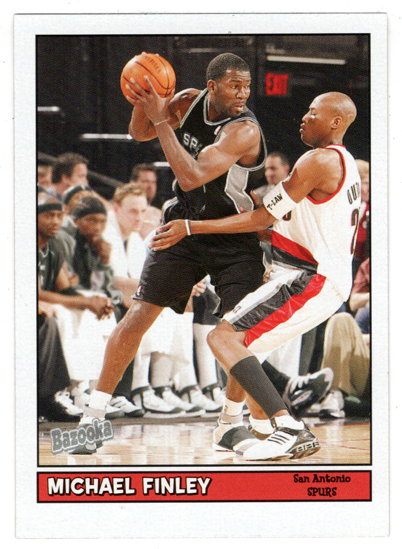 Michael Finley - San Antonio Spurs (NBA Basketball Card) 2005-06 Topps Bazooka # 108 Mint