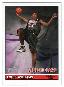 Louis Williams RC - Philadelphia 76ers (NBA Basketball Card) 2005-06 Topps Bazooka # 184 Mint