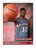 Andray Blatche RC - Washington Wizards (NBA Basketball Card) 2005-06 Topps Bazooka # 185 Mint