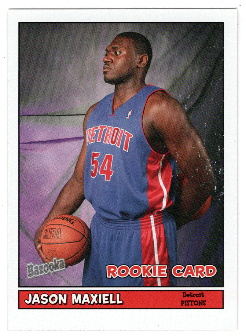 Jason Maxiell RC - Detroit Pistons (NBA Basketball Card) 2005-06 Topps Bazooka # 198 Mint