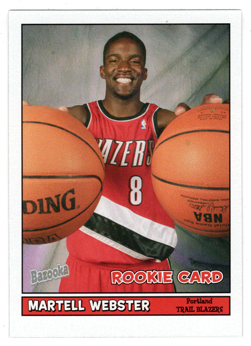 Martell Webster RC - Portland Trail Blazers (NBA Basketball Card) 2005-06 Topps Bazooka # 203 Mint