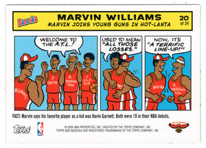 Marvin Williams - Atlanta Hawks - COMICS (NBA Basketball Card) 2005-06 Topps Bazooka # 20 Mint