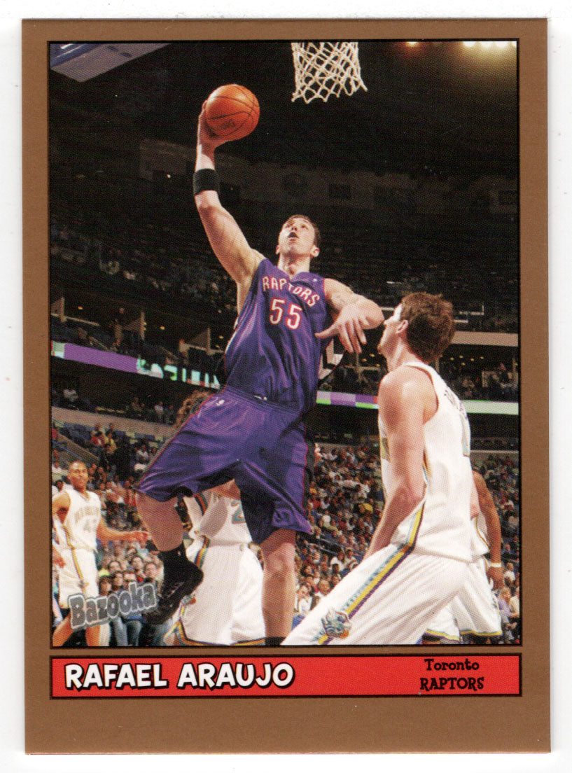 Rafael Araujo - Toronto Raptors - GOLD (NBA Basketball Card) 2005-06 Topps Bazooka # 34 Mint