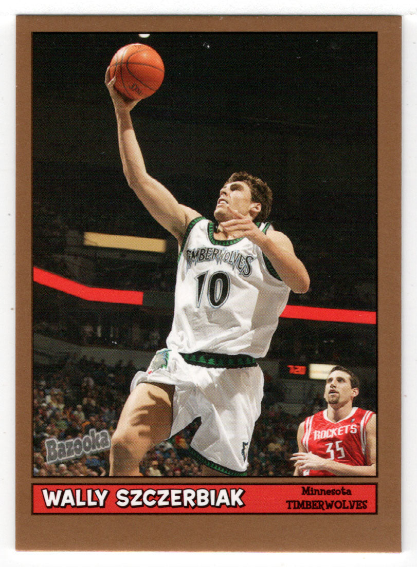 Wally Szczerbiak - Minnesota Timberwolves - GOLD (NBA Basketball Card) 2005-06 Topps Bazooka # 119 Mint