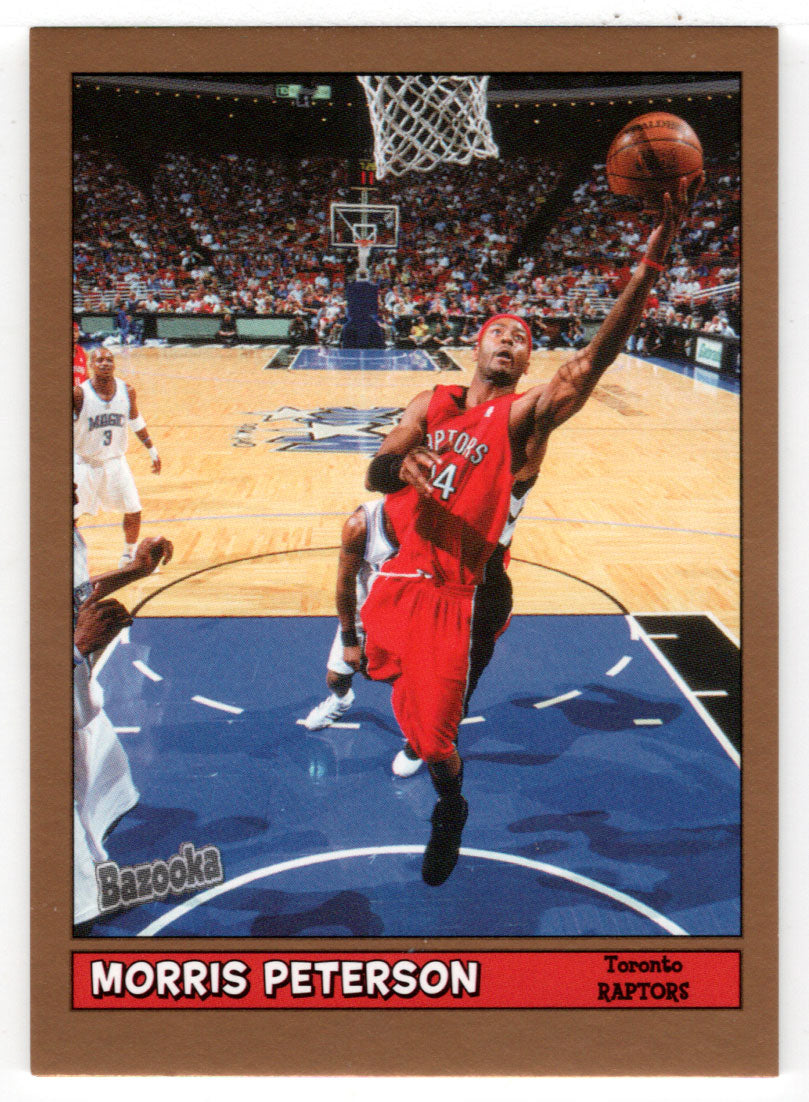 Morris Peterson - Toronto Raptors - GOLD (NBA Basketball Card) 2005-06 Topps Bazooka # 135 Mint