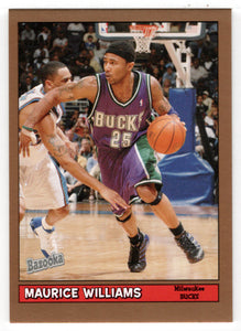 Maurice Williams - Milwaukee Bucks - GOLD (NBA Basketball Card) 2005-06 Topps Bazooka # 138 Mint