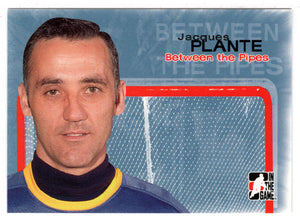 Jacques Plante - St. Louis Blues (NHL Hockey Card) 2005-06 ITG Between the Pipes # 14 Mint