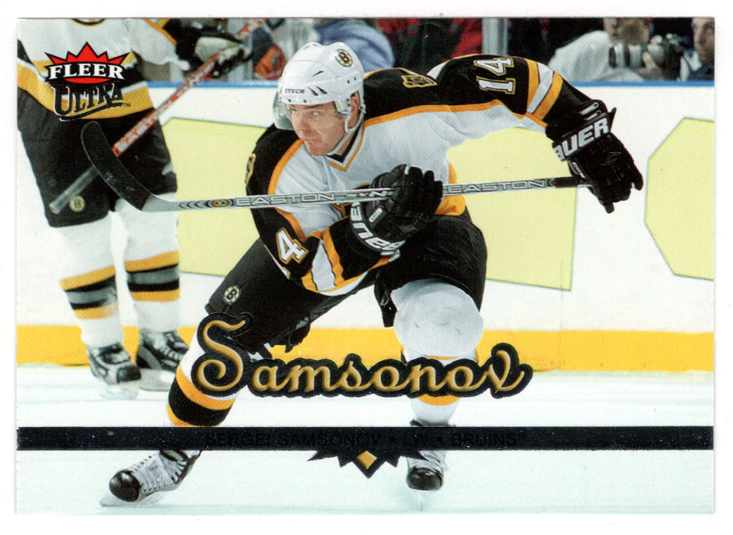 Sergei Samsonov - Boston Bruins (NHL Hockey Card) 2005-06 Fleer Ultra # 21 Mint