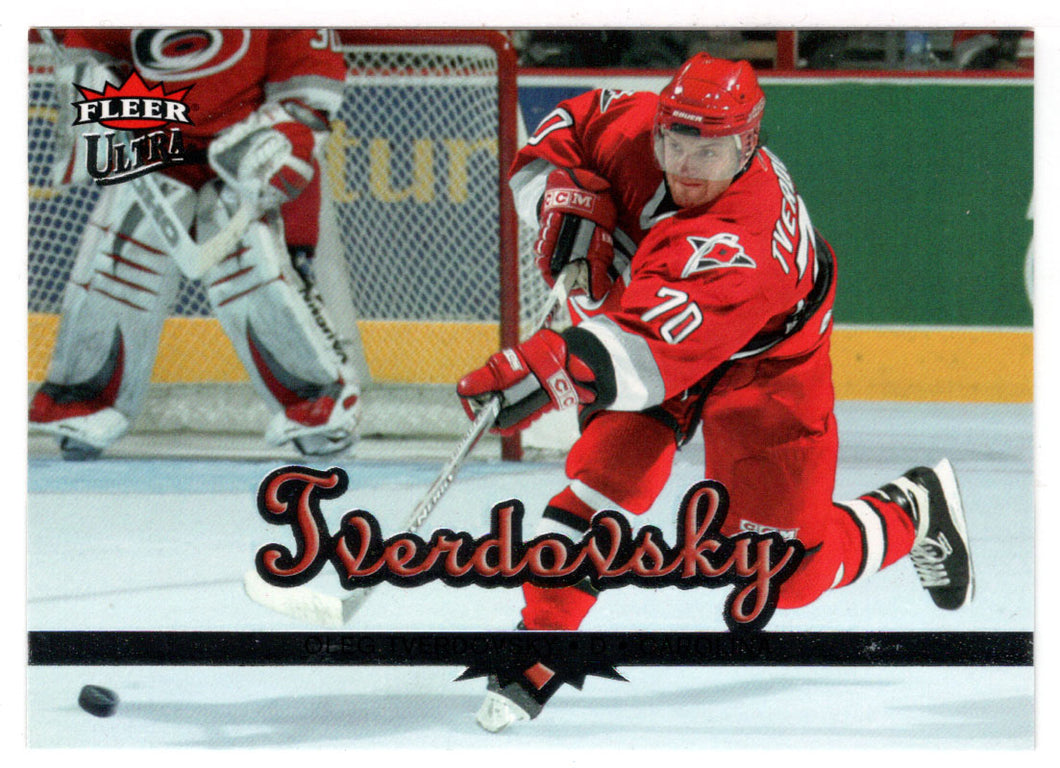 Oleg Tverdovsky - Carolina Hurricanes (NHL Hockey Card) 2005-06 Fleer Ultra # 44 Mint