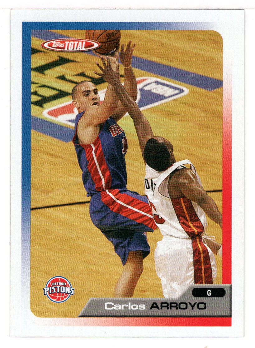 Carlos Arroyo - Detroit Pistons (NBA Basketball Card) 2005-06 Topps Total # 5 Mint