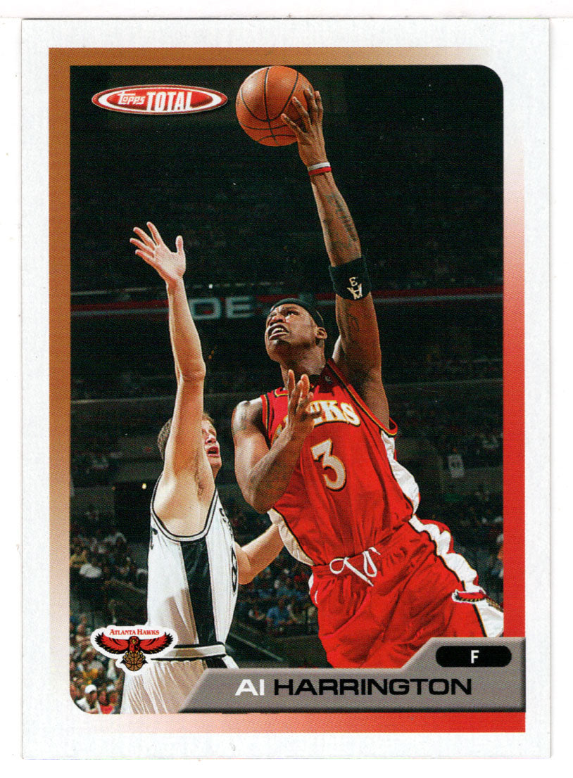 Al Harrington - Atlanta Hawks (NBA Basketball Card) 2005-06 Topps Total # 15 Mint