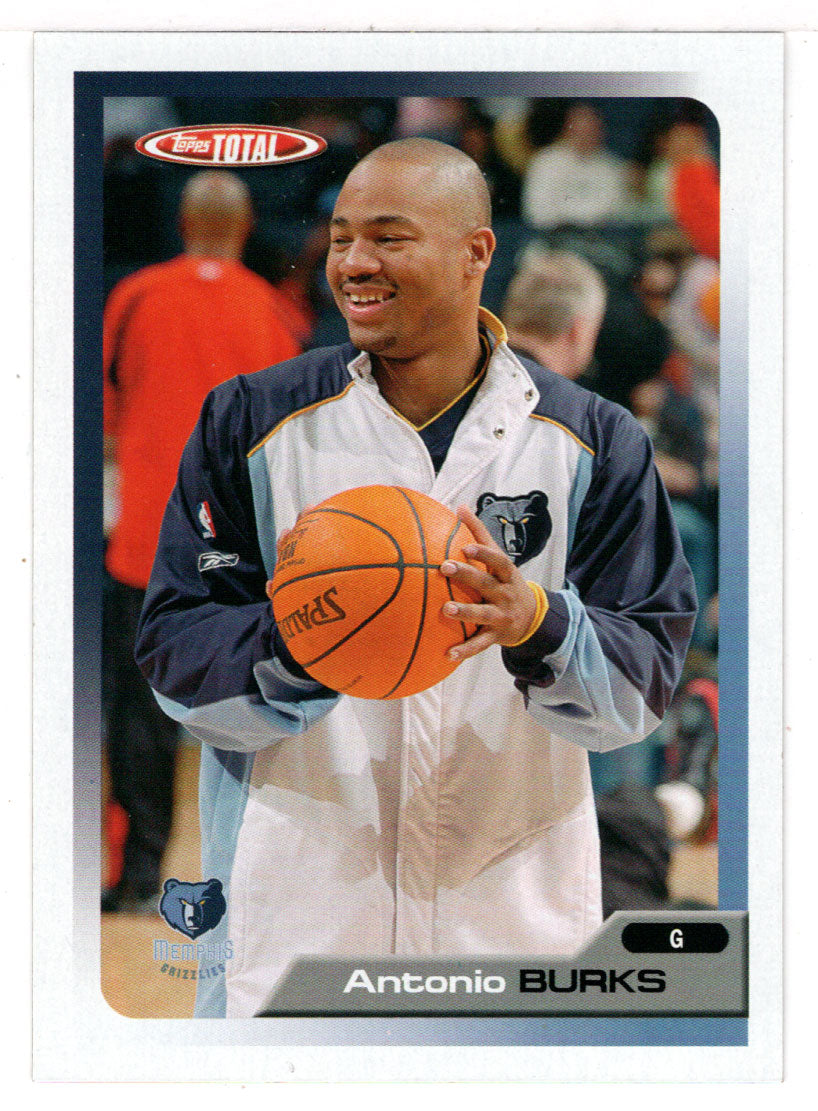 Antonio Burks - Memphis Grizzlies (NBA Basketball Card) 2005-06 Topps Total # 20 Mint