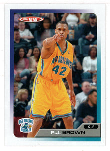 P.J. Brown - New Orleans Hornets (NBA Basketball Card) 2005-06 Topps Total # 22 Mint