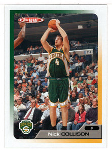 Nick Collison - Seattle SuperSonics (NBA Basketball Card) 2005-06 Topps Total # 25 Mint