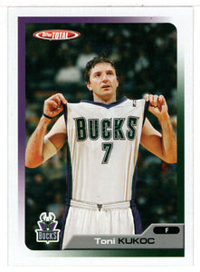 Toni Kukoc - Milwaukee Bucks (NBA Basketball Card) 2005-06 Topps Total # 36 Mint