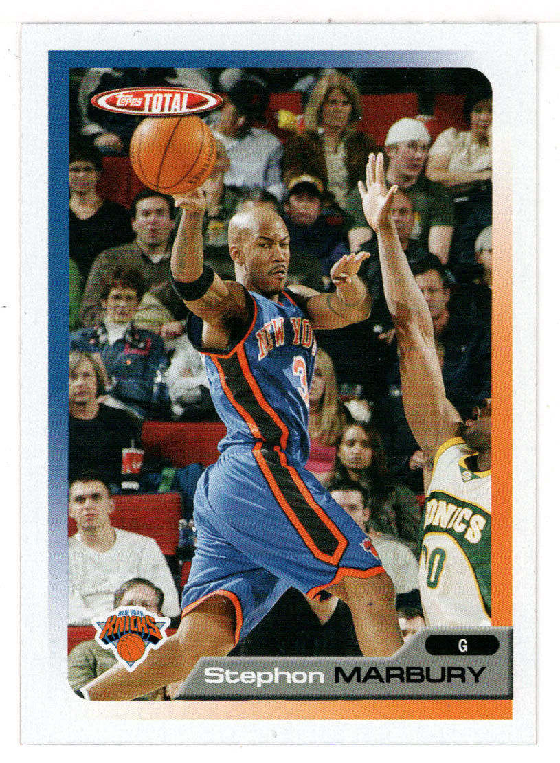Stephon Marbury - New York Knicks (NBA Basketball Card) 2005-06 Topps Total # 86 Mint