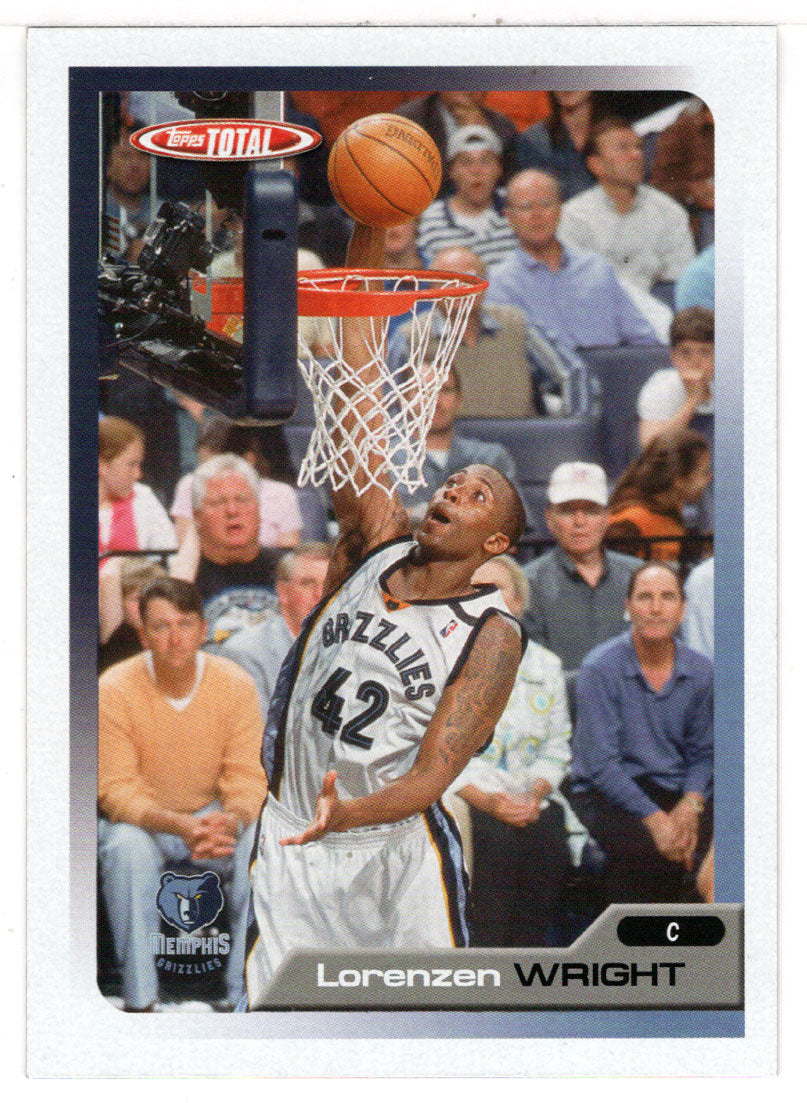 Lorenzen Wright - Memphis Grizzlies (NBA Basketball Card) 2005-06 Topps Total # 147 Mint
