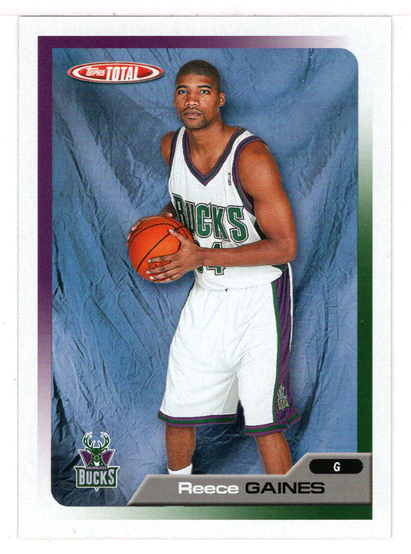 Reece Gaines - Milwaukee Bucks (NBA Basketball Card) 2005-06 Topps Total # 168 Mint