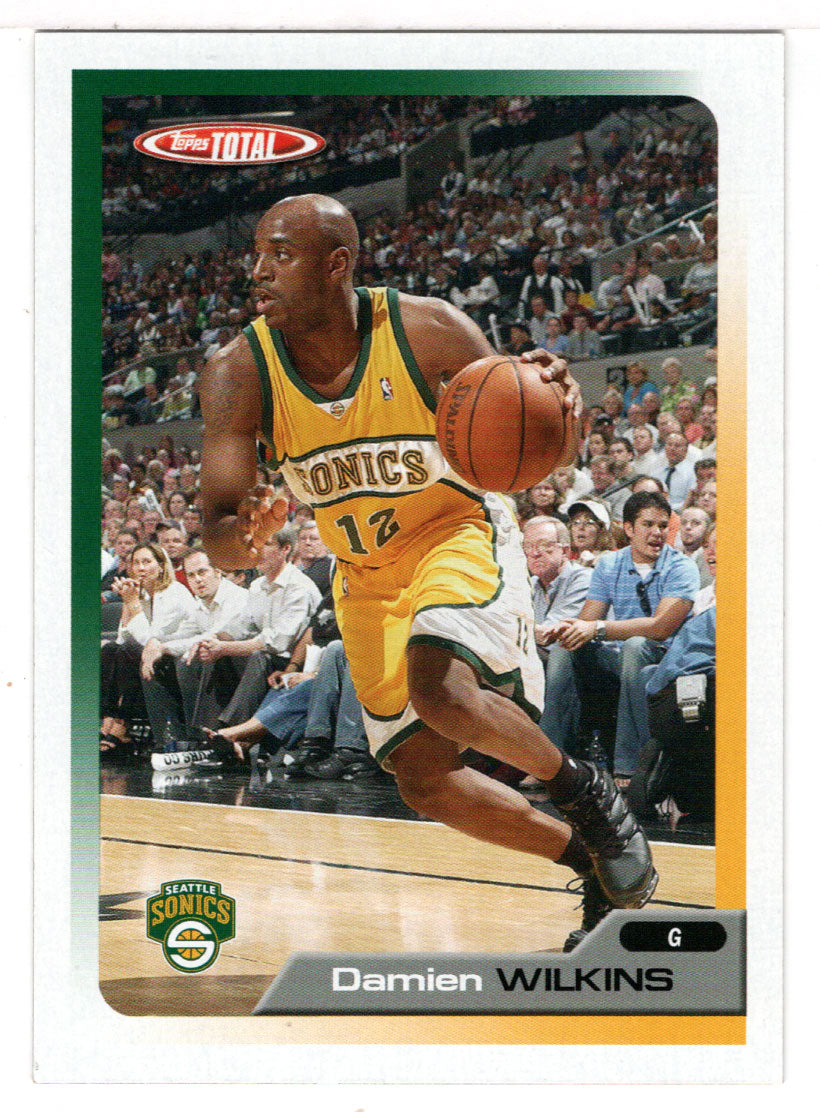 Damien Wilkins - Seattle SuperSonics (NBA Basketball Card) 2005-06 Topps Total # 207 Mint