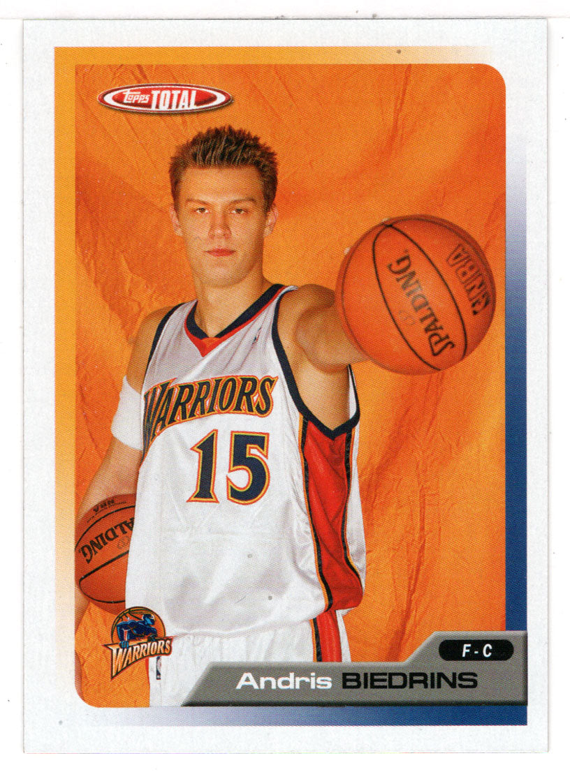 Andris Biedrins - Golden State Warriors (NBA Basketball Card) 2005-06 Topps Total # 236 Mint