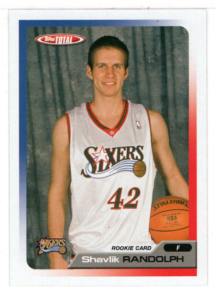 Shavlik Randolph RC - Philadelphia 76ers (NBA Basketball Card) 2005-06 Topps Total # 257 Mint
