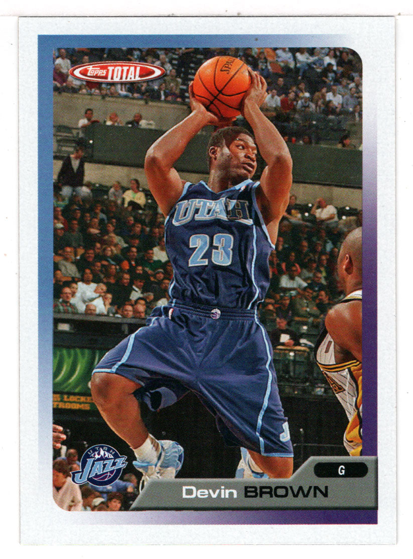 Devin Brown - Utah Jazz (NBA Basketball Card) 2005-06 Topps Total # 280 Mint