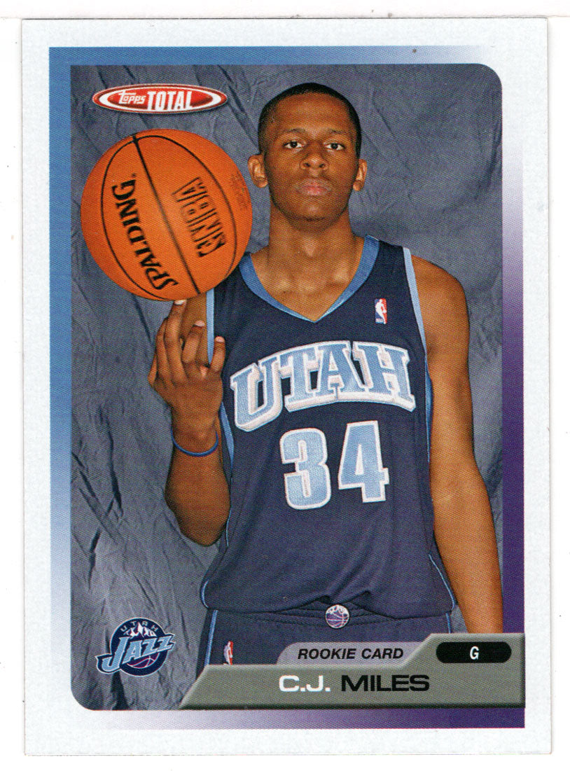 C.J. Miles RC - Utah Jazz (NBA Basketball Card) 2005-06 Topps Total # 282 Mint