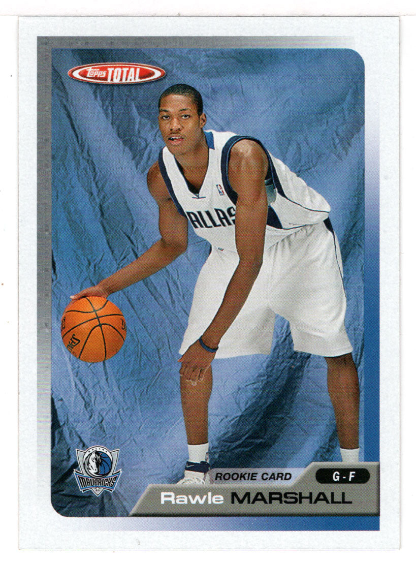 Rawle Marshall RC - Dallas Mavericks (NBA Basketball Card) 2005-06 Topps Total # 286 Mint