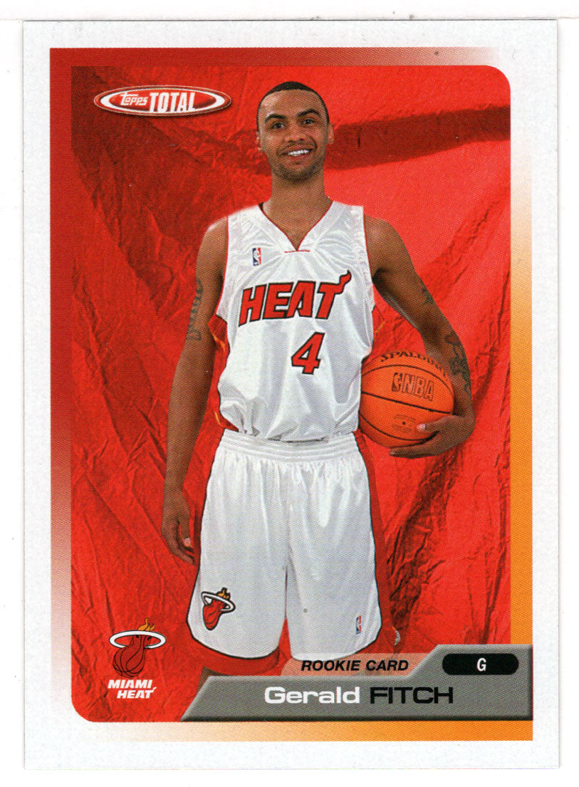 Gerald Fitch RC - Miami Heat (NBA Basketball Card) 2005-06 Topps Total # 333 Mint