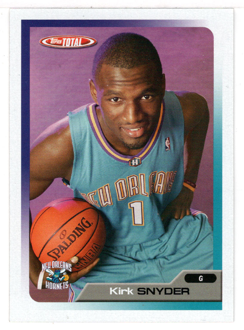 Kirk Snyder - New Orleans Hornets (NBA Basketball Card) 2005-06 Topps Total # 353 Mint