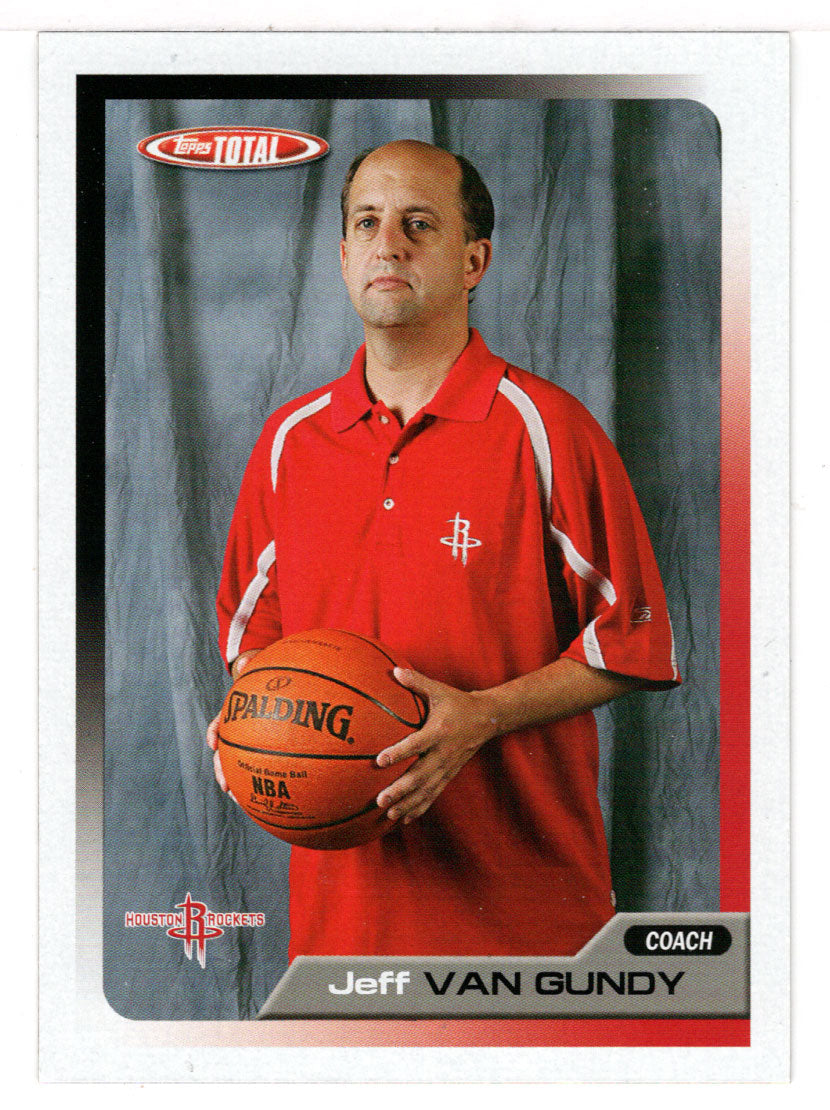 Jeff Van Gundy - Houston Rockets (NBA Basketball Card) 2005-06 Topps Total # 379 Mint
