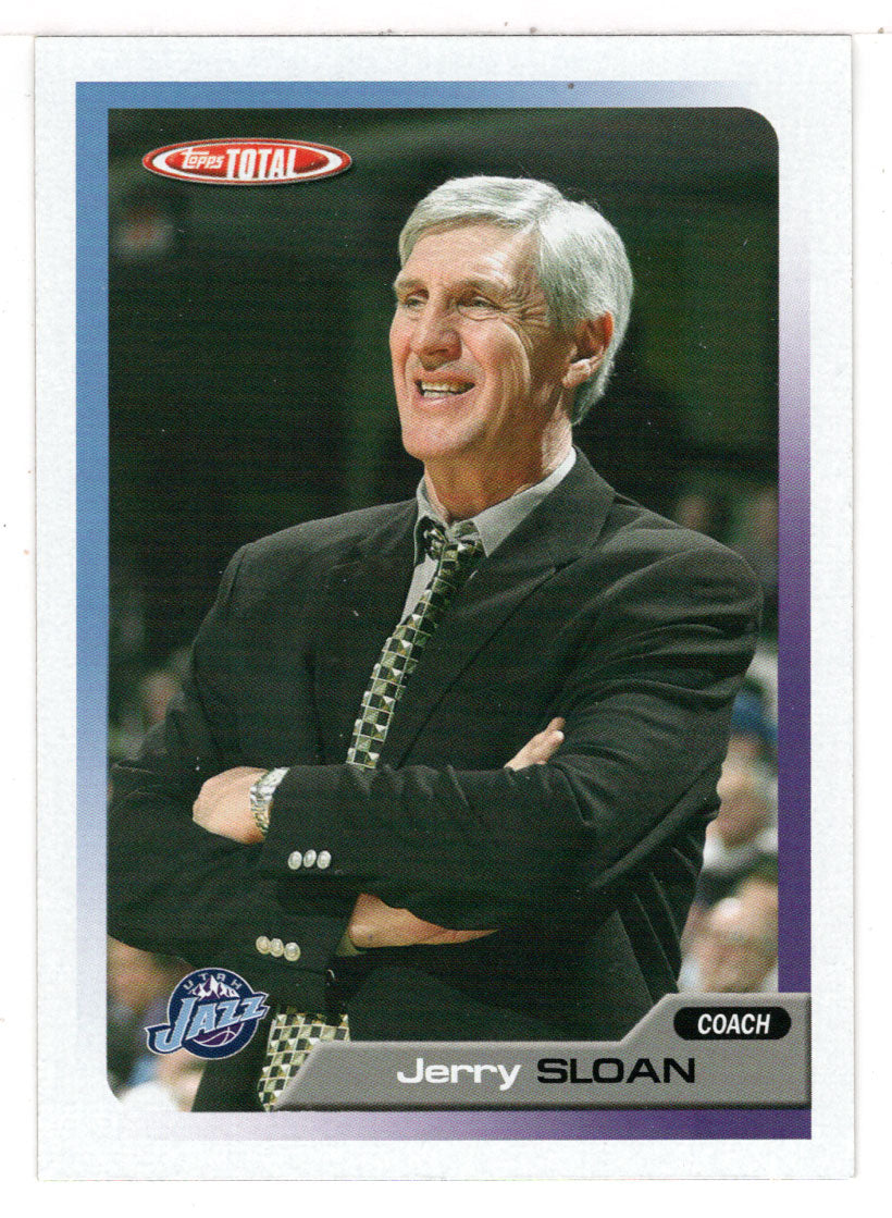 Jerry Sloan - Utah Jazz (NBA Basketball Card) 2005-06 Topps Total # 417 Mint