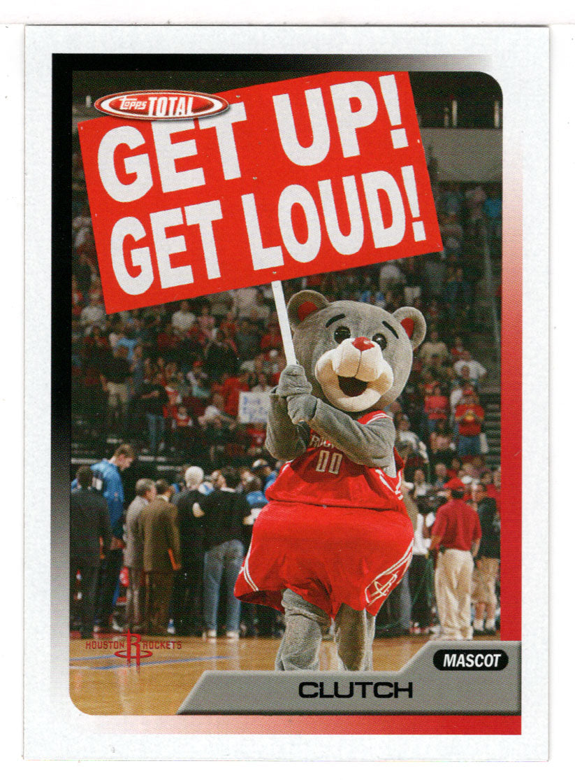 Clutch - Houston Rockets Mascot (NBA Basketball Card) 2005-06 Topps Total # 434 Mint