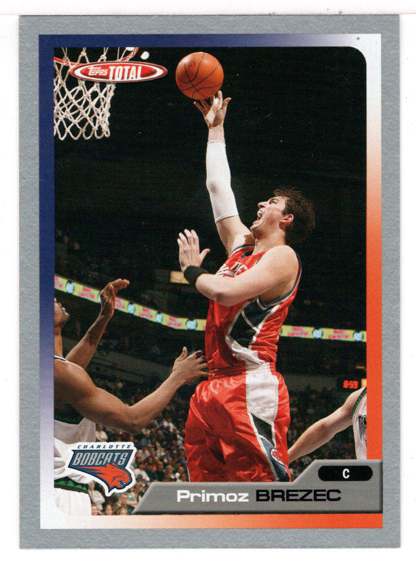 Primoz Brezec - Charlotte Bobcats (NBA Basketball Card) 2005-06 Topps Total SILVER # 16 Mint
